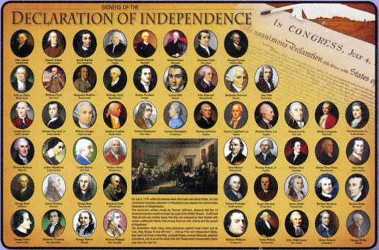 signers of declaration of independence