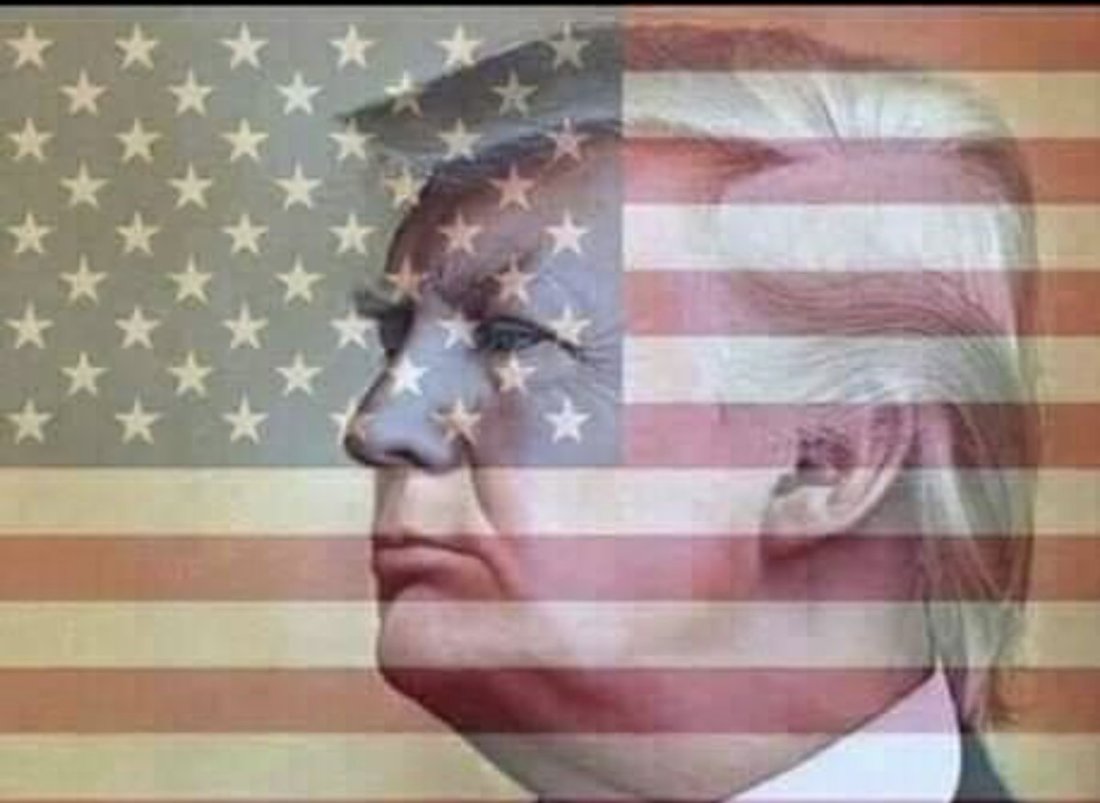 trump flag background